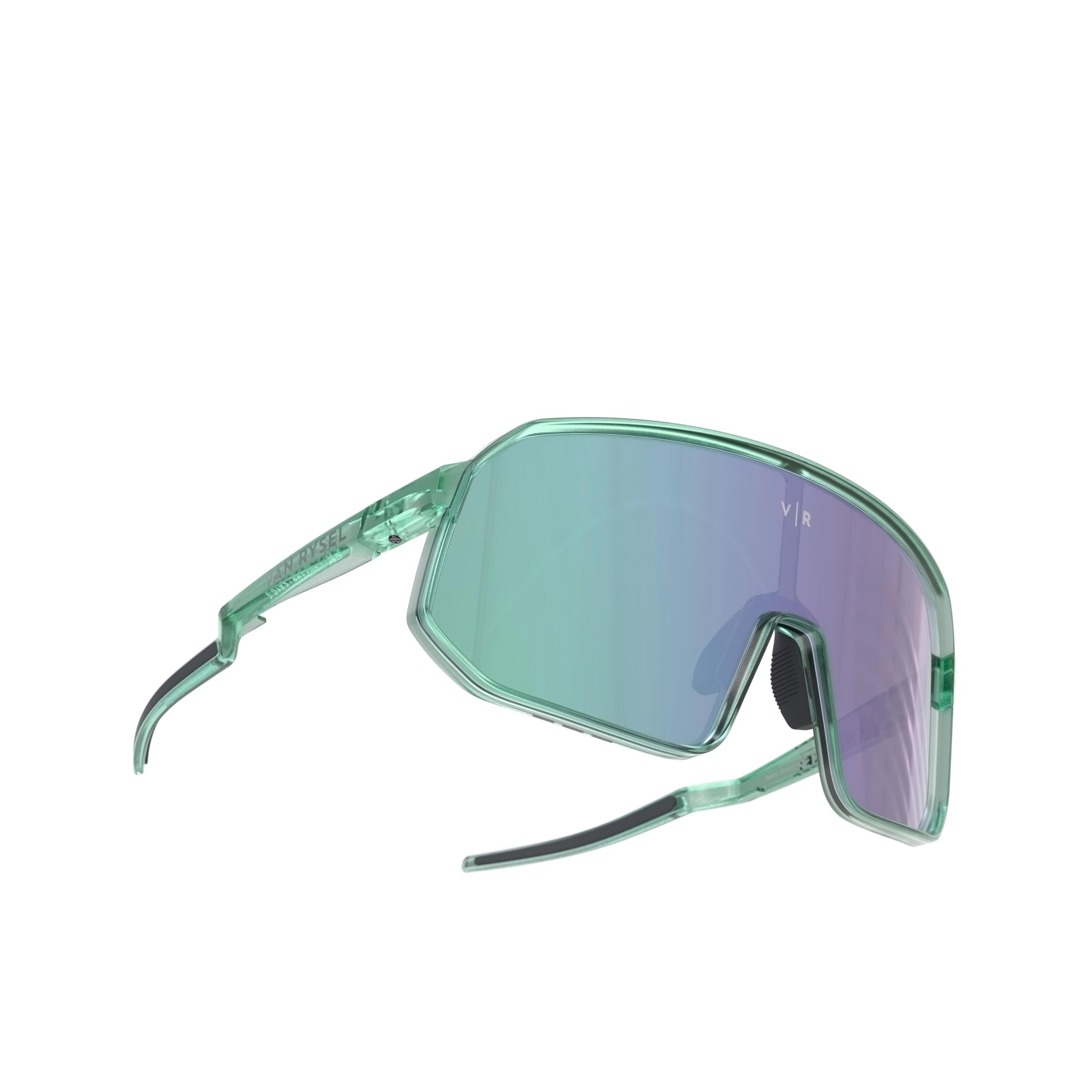 Lentes de ciclismo categoría 3 verde translúcido para adulto Roadr 900 Perf 5/14
