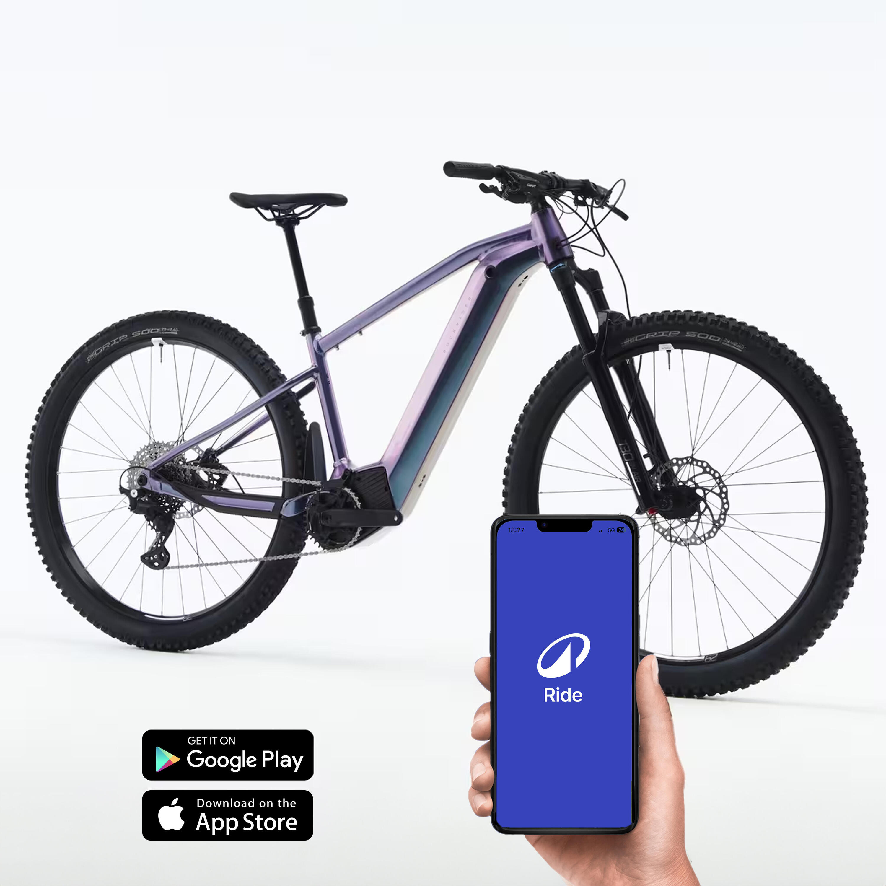 29" 630 Wh Electric Touring Mountain Bike E-EXPL 700 - Iridescent Purple 8/8