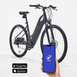 Low Frame Electric Hybrid Bike Riverside 100 E - Blue