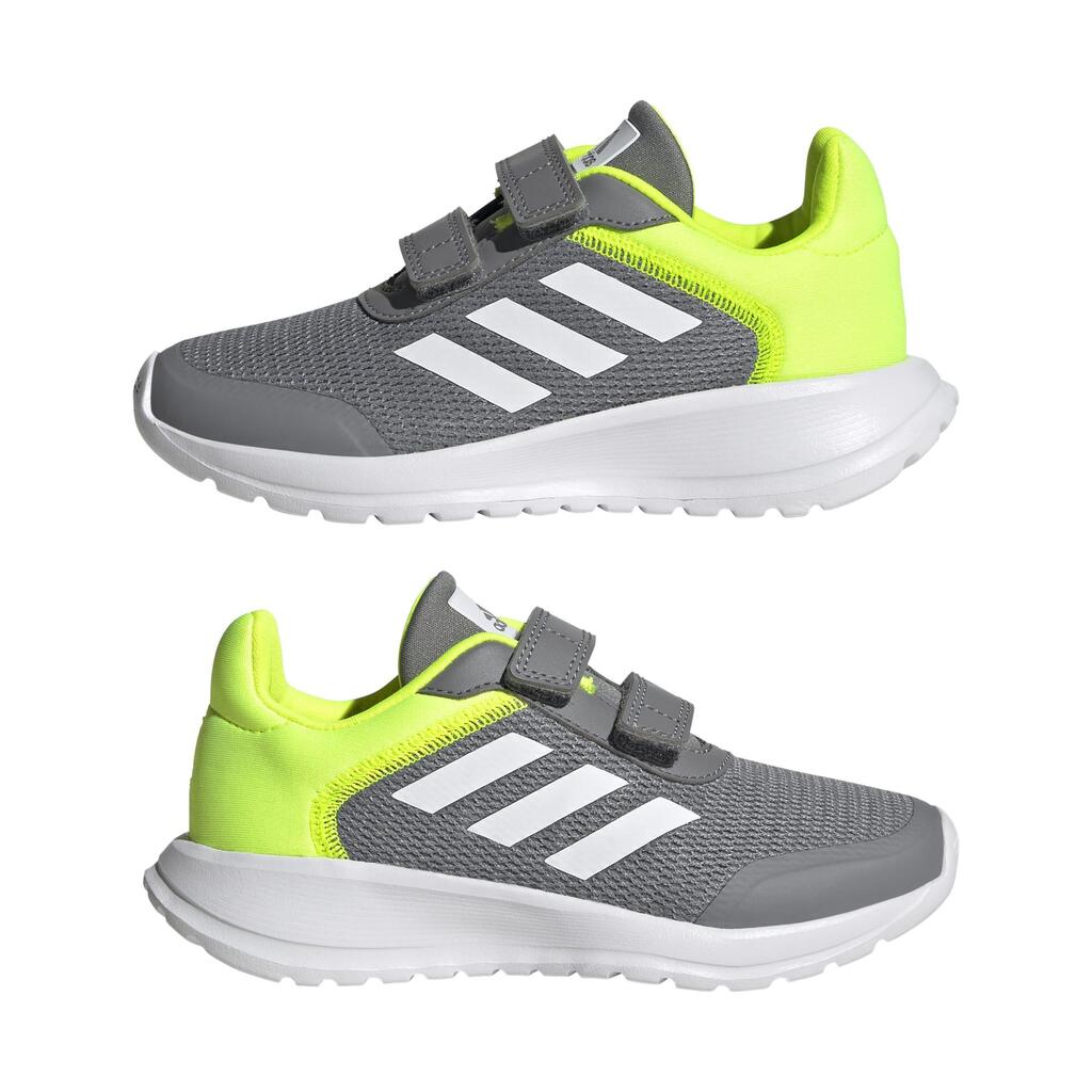 ADIDAS Laufschuhe Kinder - Tensaur Run grau/weiß/gelb