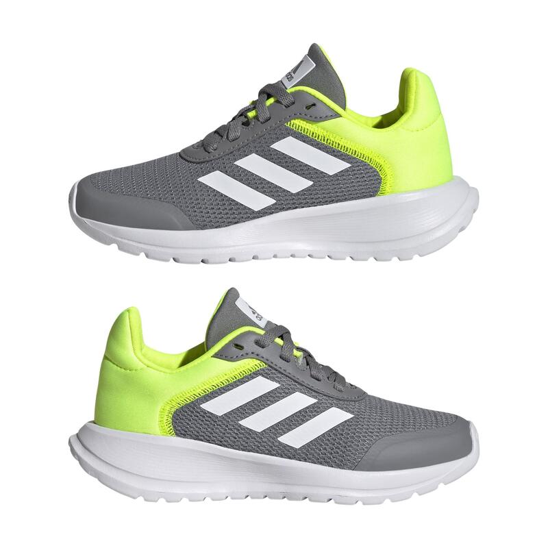 ADIDAS Laufschuhe Kinder - Tensaur Run grau/weiß/gelb