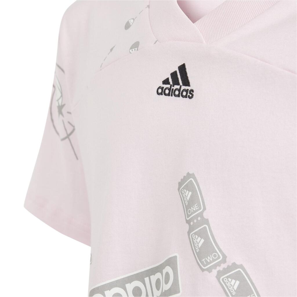 ADIDAS T-Shirt Kinder Mädchen Crop - rosa 