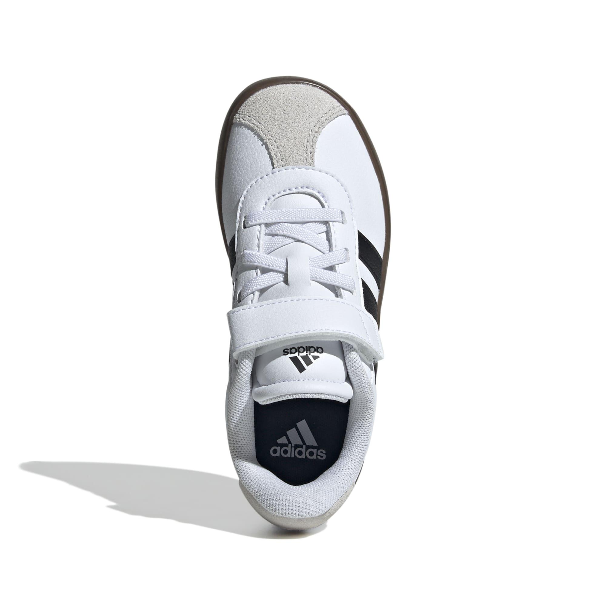 GYMSCHOENEN VOOR KINDEREN VL COURT WIT ZWART GRIJS ADIDAS | Decathlon