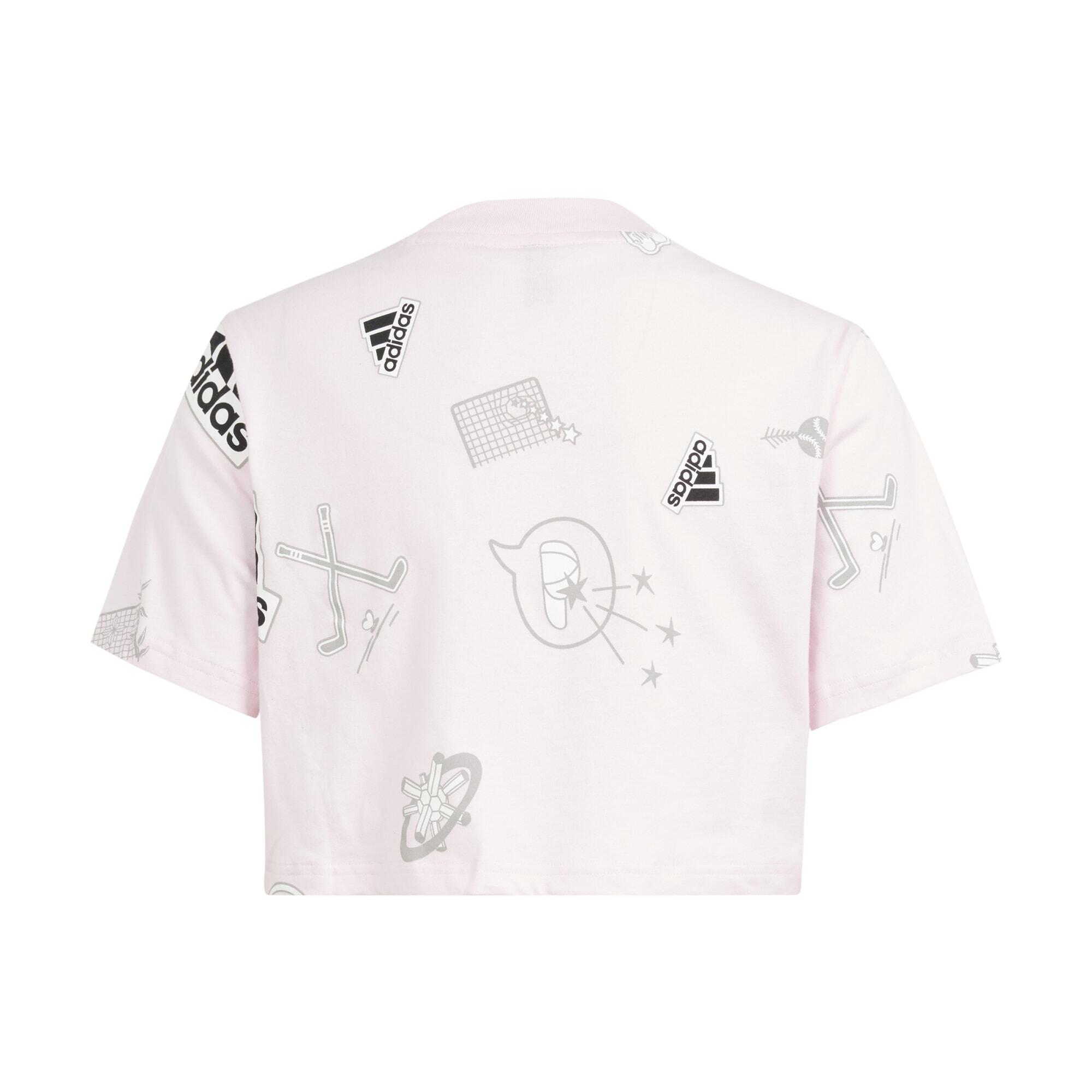 Girls' Cropped T-Shirt - Pink 2/5