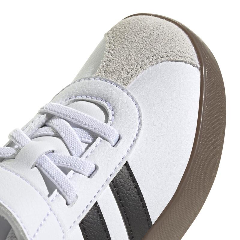 Sneakers ADIDAS bambino VL COURT bianco-nero-grigio dal 28 al 34