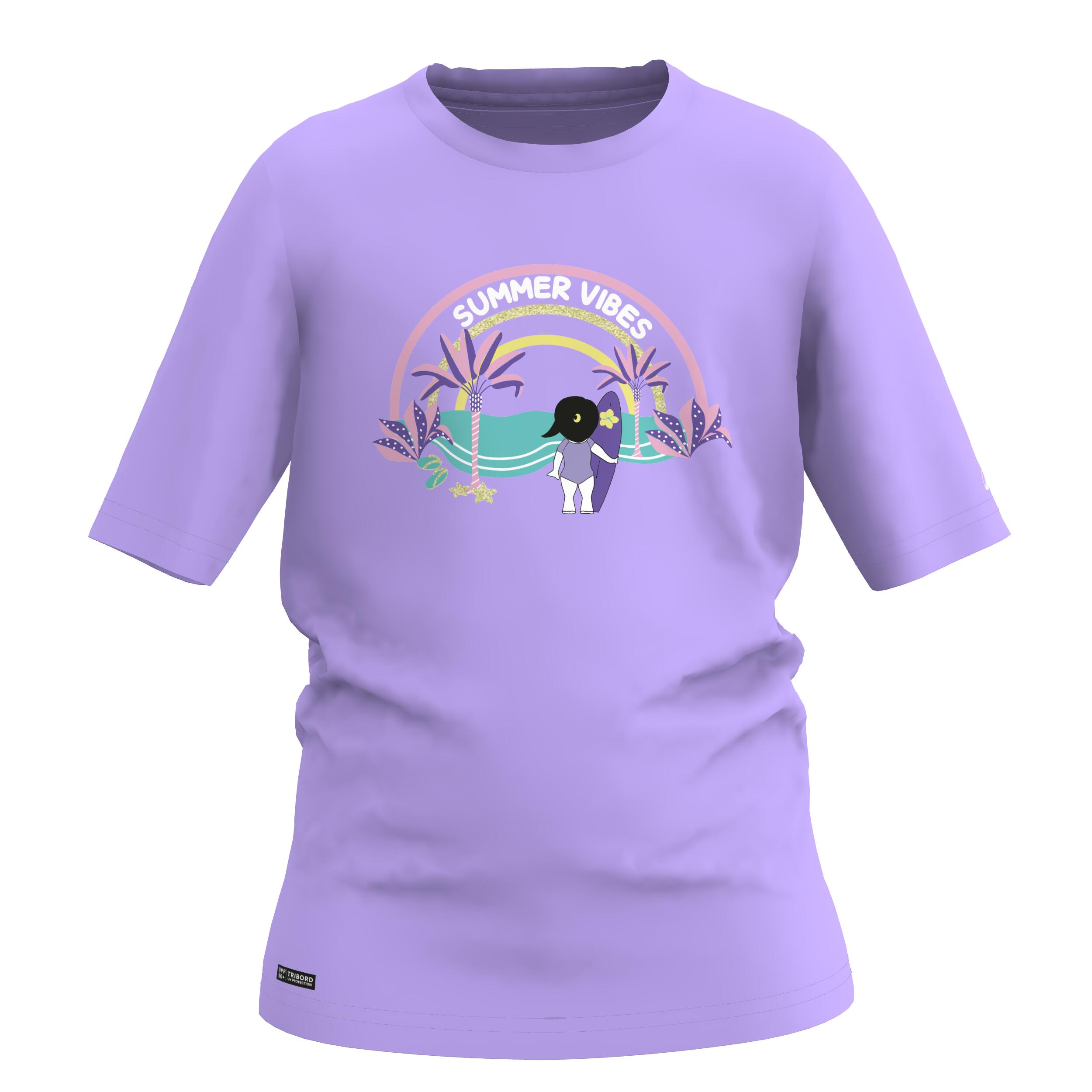 Maillot dermoprotecteur de surf à manches courtes enfant, 100 - OLAIAN
