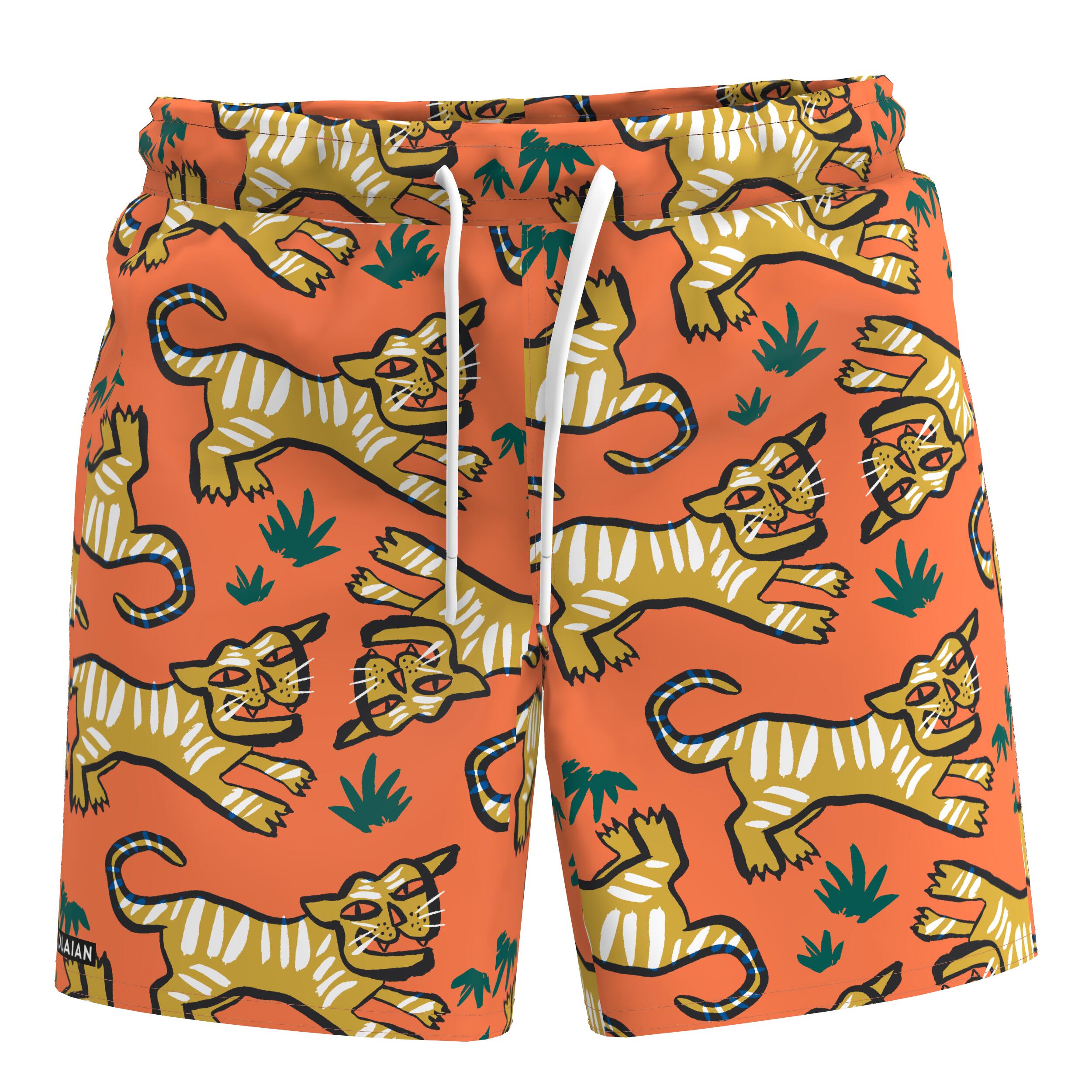 Boys' Surfing Boardshorts, 100 Age 4-8 - OLAIAN