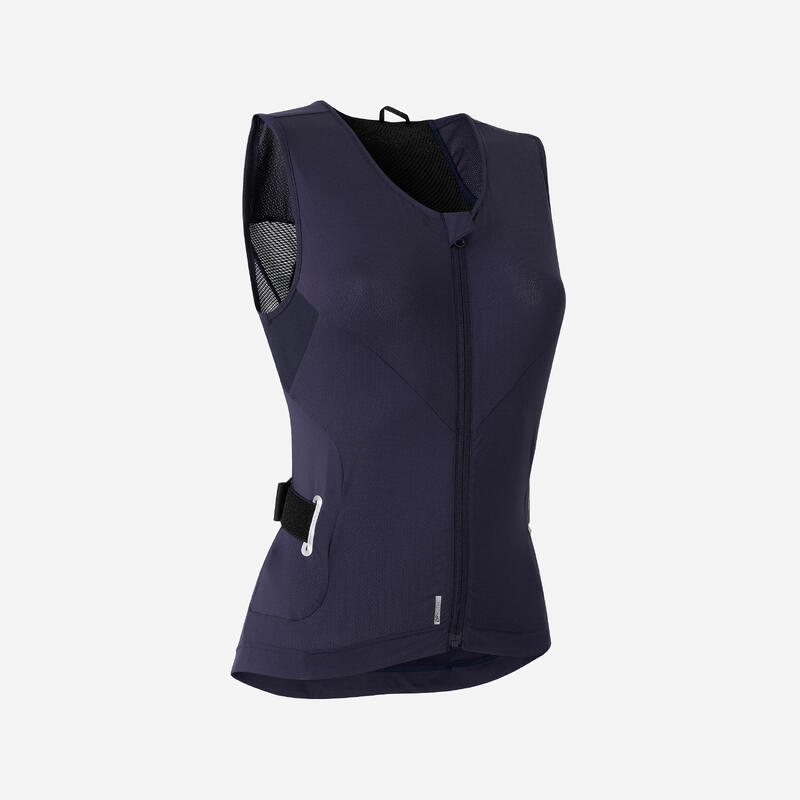 Gilet de protection dorsale vtt,  ski et snowboard femme dbck 900 - bleu