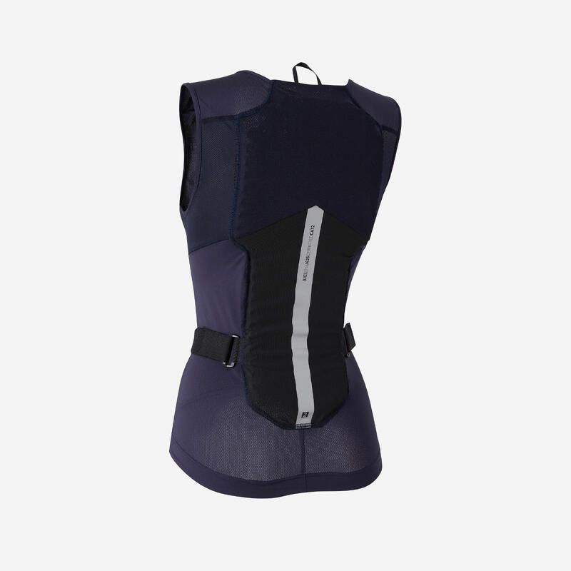 Gilet de protection dorsale vtt,  ski et snowboard femme dbck 900 - bleu