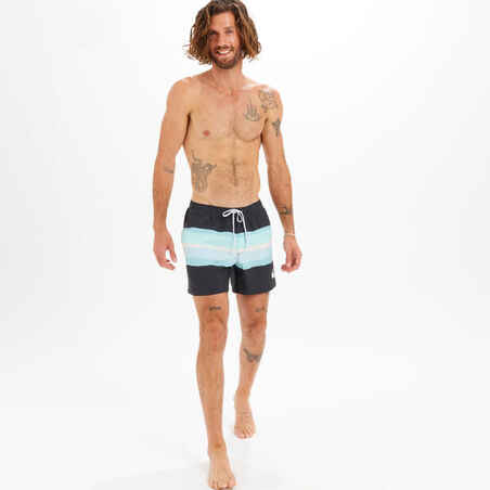 Men's short swim shorts QUIKSILVER VOLLEY BLURRY black
