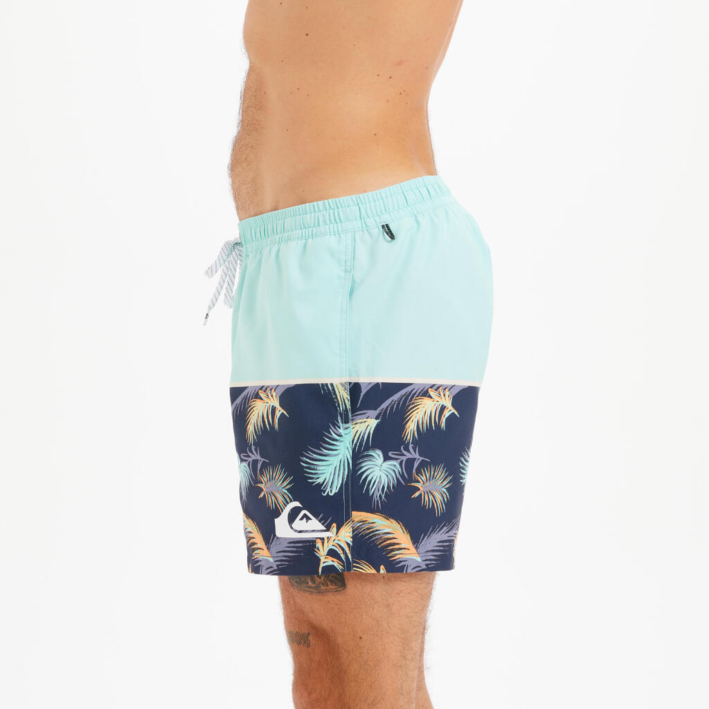 Men's short swim shorts QUIKSILVER VOLLEY TROPICAL blue