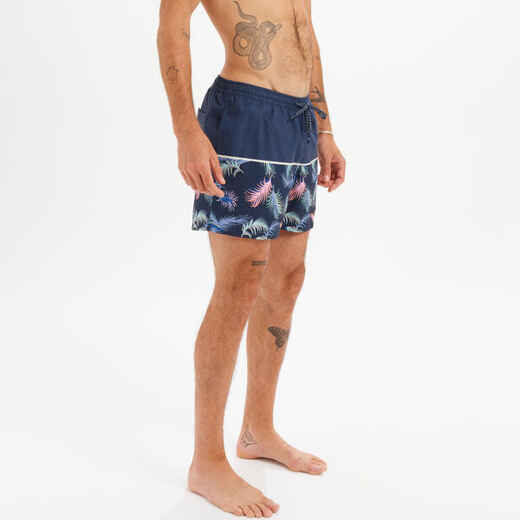 
      Men's short swim shorts QUIKSILVER VOLLEY TROPICAL navy blue
  
