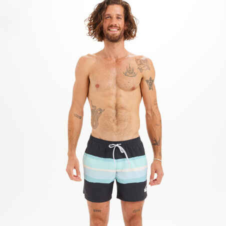 Men's short swim shorts QUIKSILVER VOLLEY BLURRY black