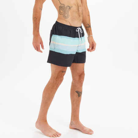 Men's short swim shorts QUIKSILVER VOLLEY BLURRY black