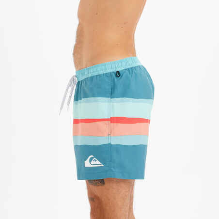Men's short swim shorts QUIKSILVER VOLLEY BLURRY blue