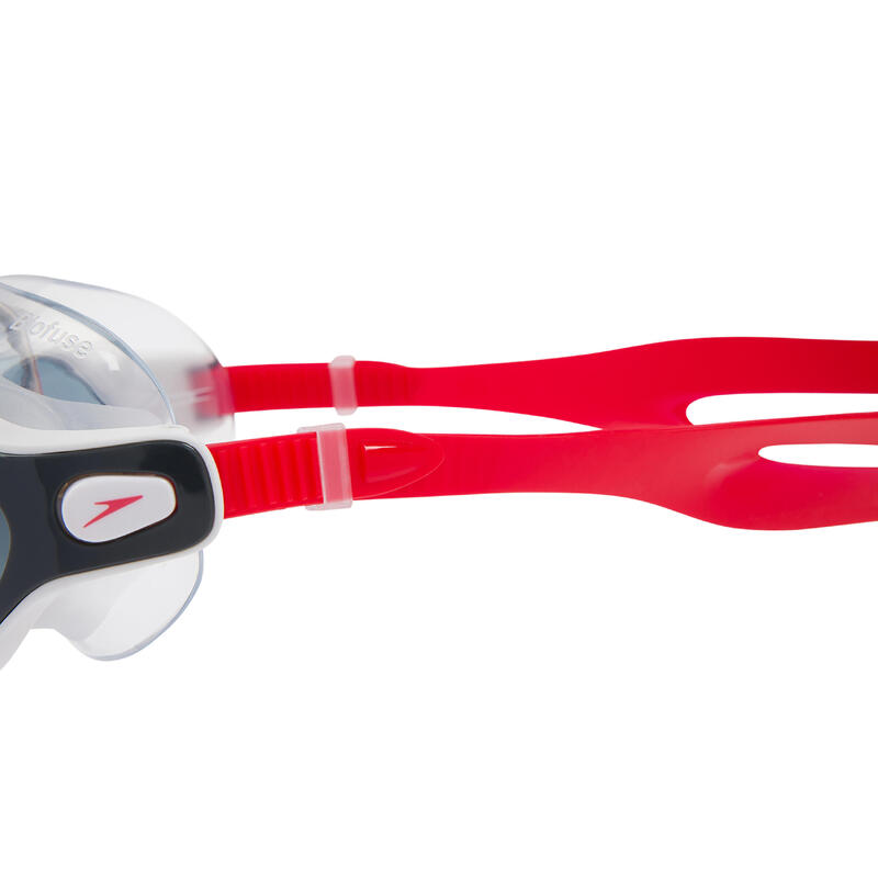 Gafas natación máscara Speedo Rift Rojo Gris Cristales Ahumados