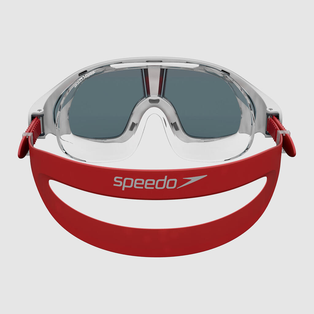Swimming mask SPEEDO RIFT red grey smoked lenses