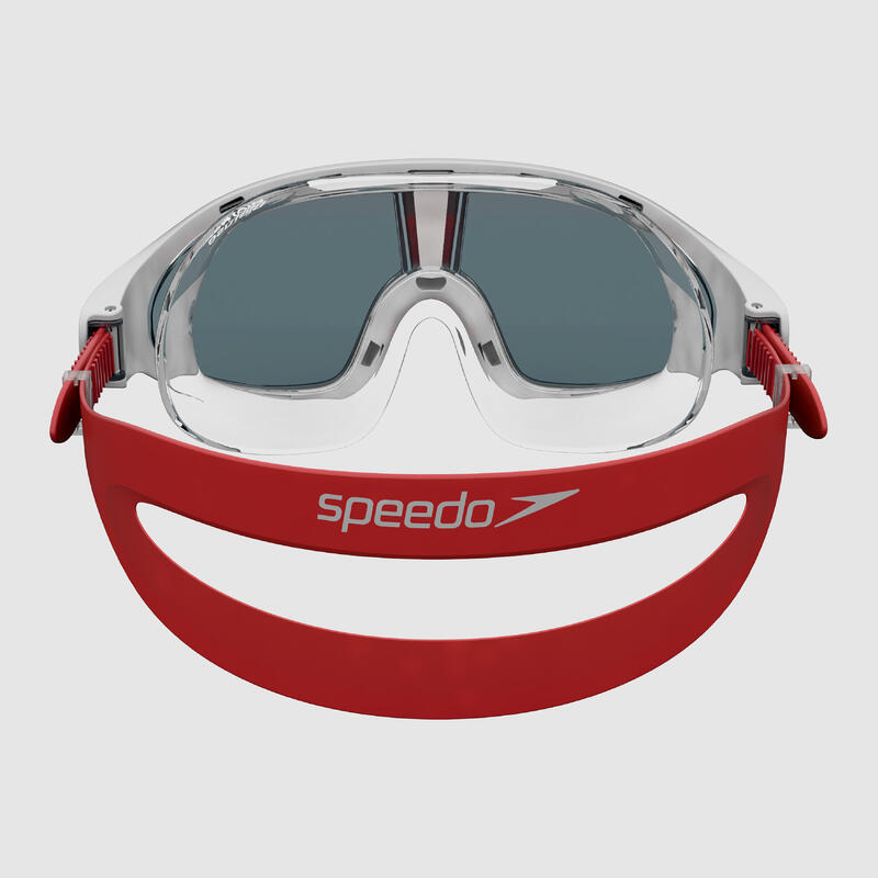 Gafas natación máscara Speedo Rift Rojo Gris Cristales Ahumados