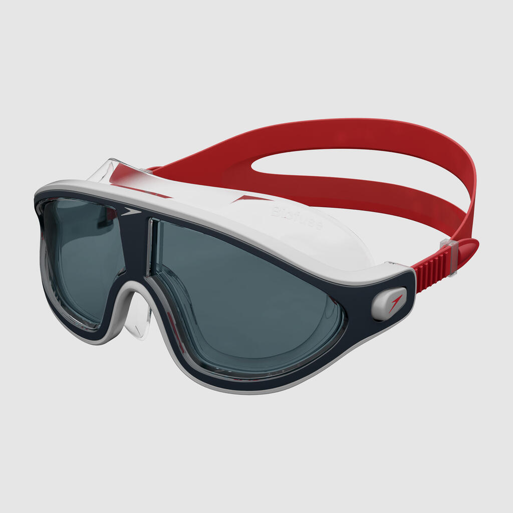 Swimming mask SPEEDO RIFT red grey smoked lenses