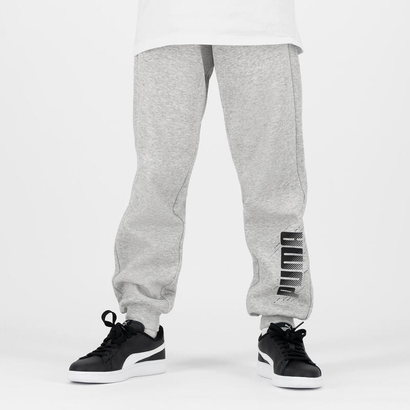 Pantalon jogging imprimé Puma enfant - gris