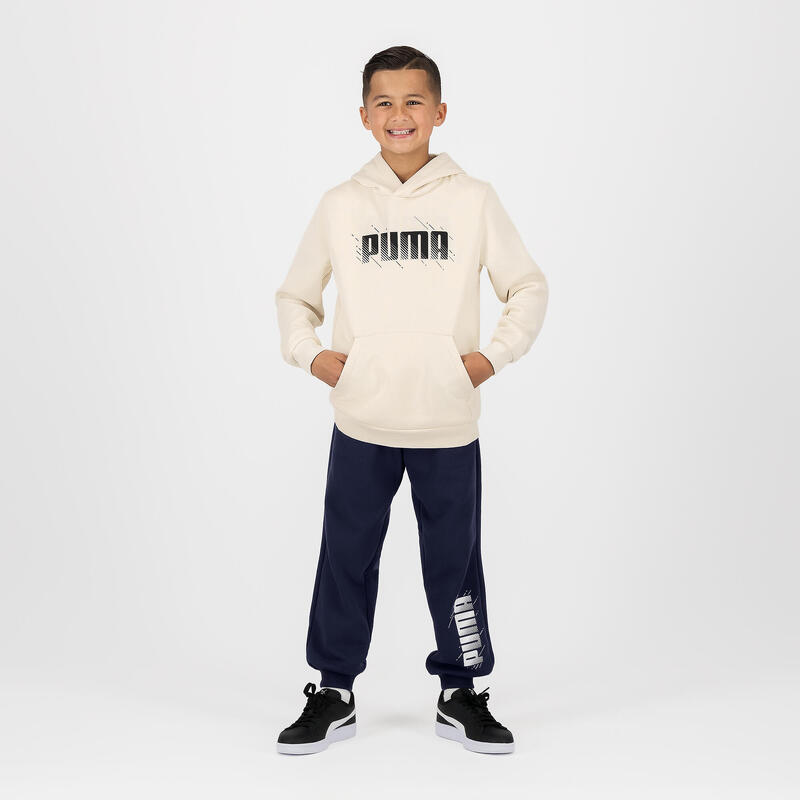 Puma Kapuzenpullover Kinder - bedruckt beige 