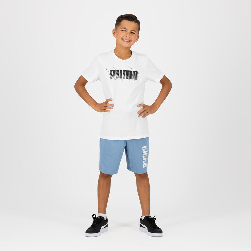 Short imprimé Puma enfant - bleu