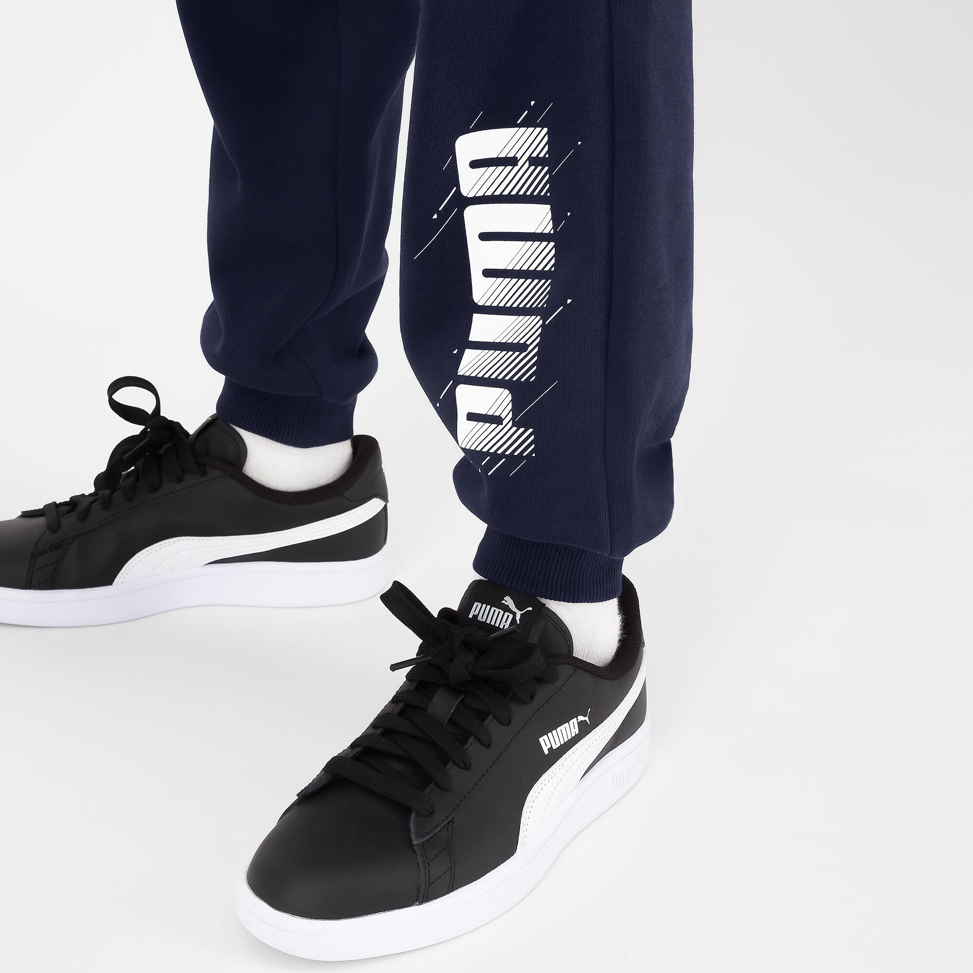 Kids' Jogging Bottoms - Navy Blue Print 5/5