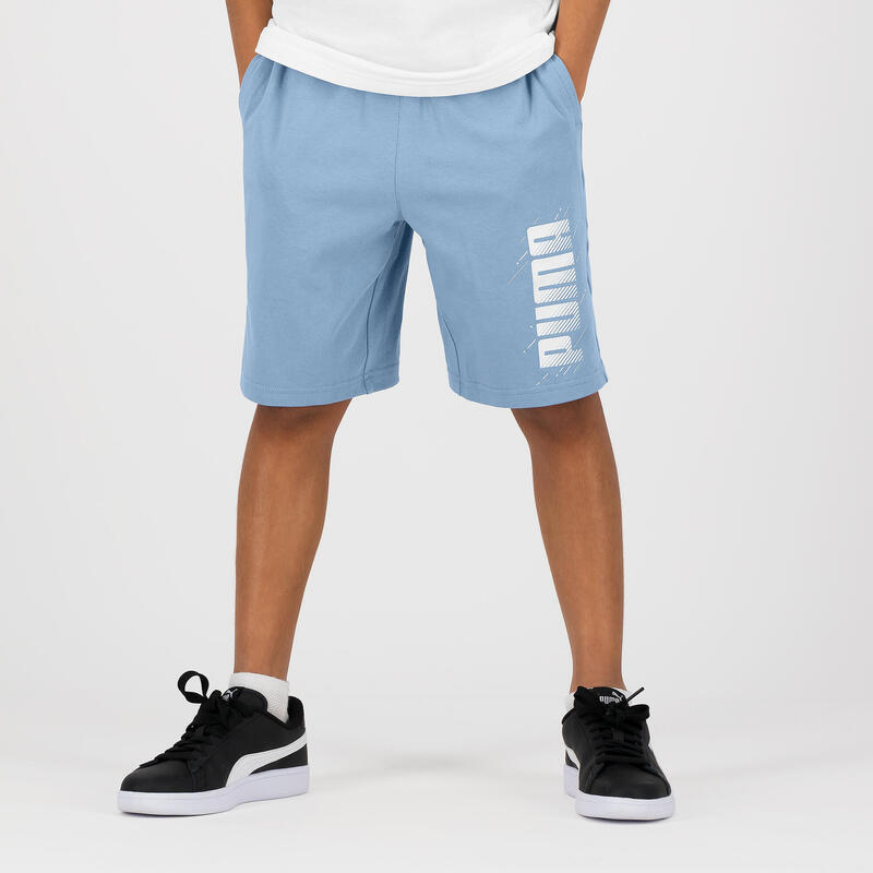 Pantalón Corto Puma Niños Azul Estampado