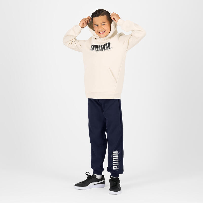 Pantalon jogging imprimé Puma enfant - bleu marine