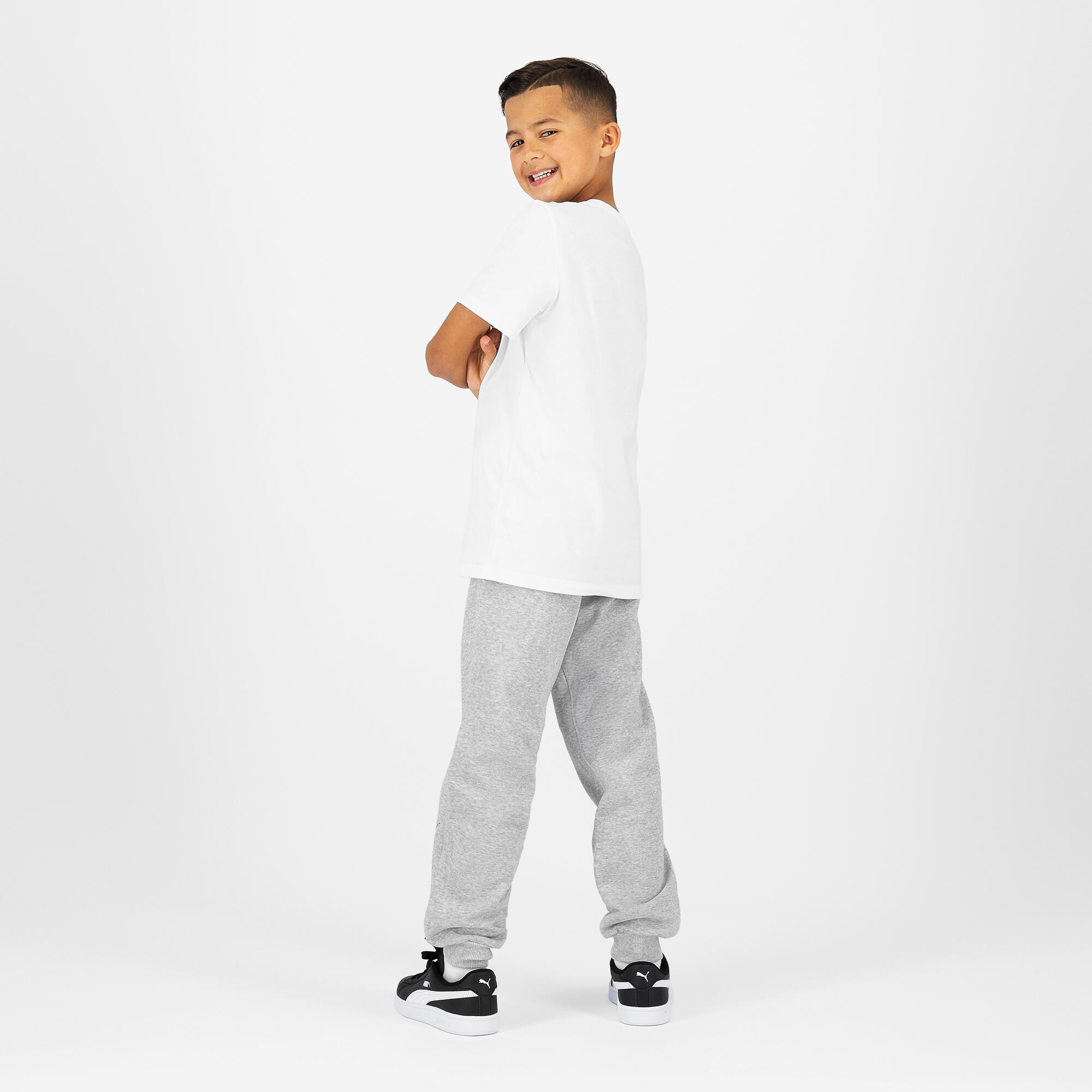 Pantalon jogging imprimé Puma enfant - gris 2/6