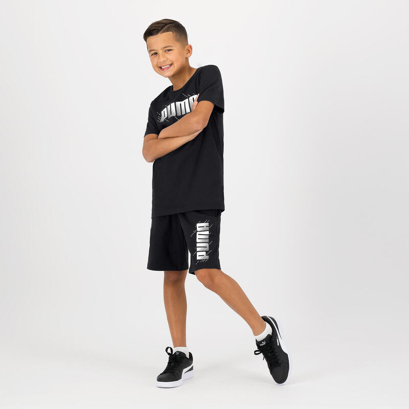 T-shirt imprimé Puma enfant - noir