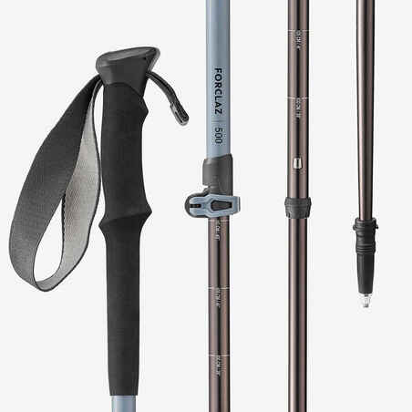 1 fast and precise adjustable hiking pole - MT500 grey