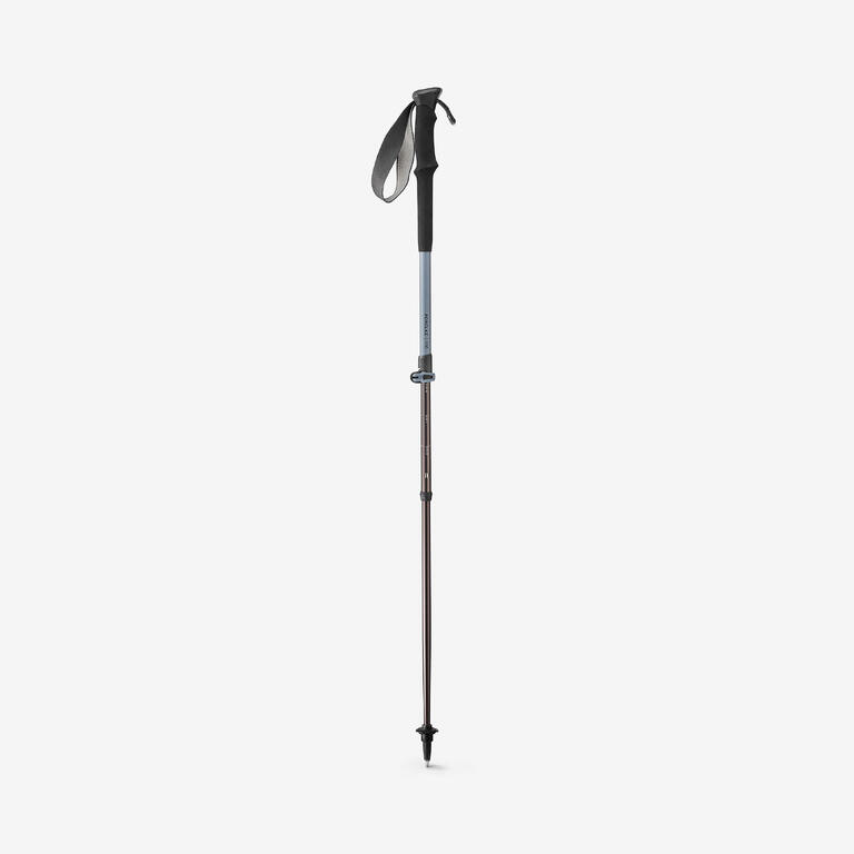 Grey Forclaz MT500 fast precise adjustable hiking pole