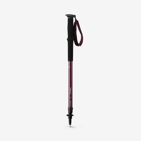 1 bâton réglage facile de randonnée - MT100 Confort violet