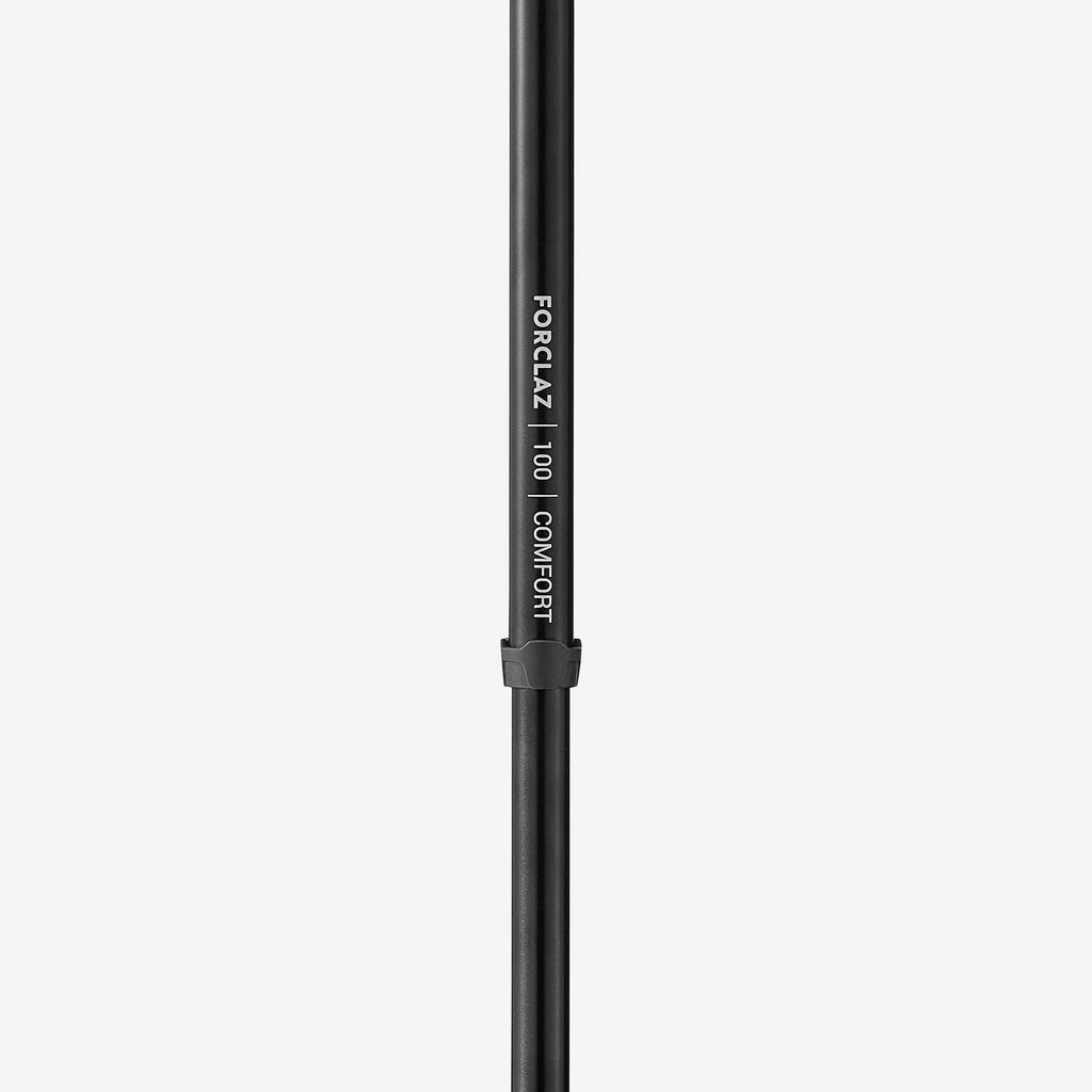 1 Easy Adjust Hiking Pole - MT100 Comfort Black