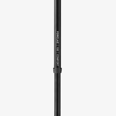 1 Easy Adjust Hiking Pole - MT100 Comfort Black