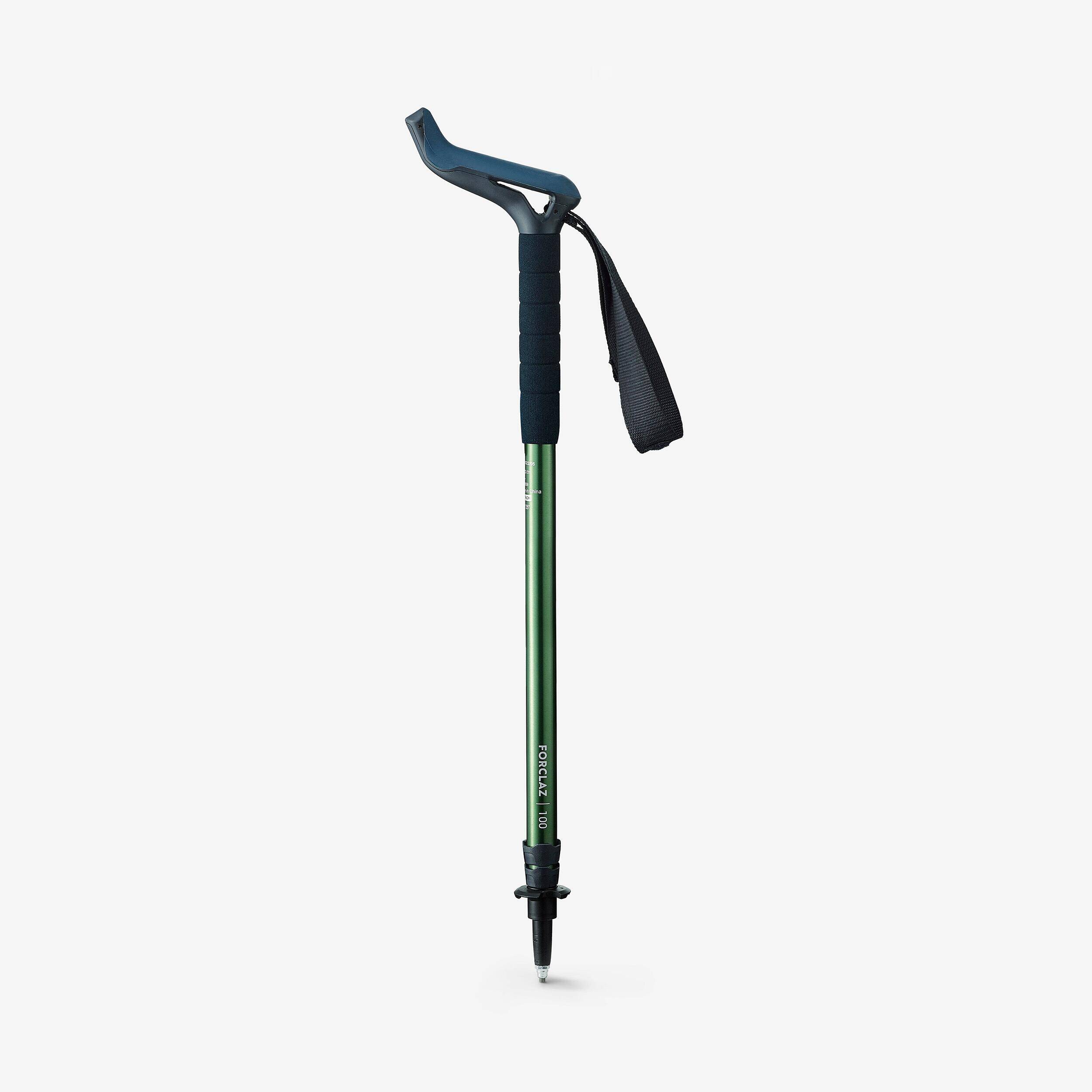 1 Hiking Pole - MT100 Ergonomic Green -  1