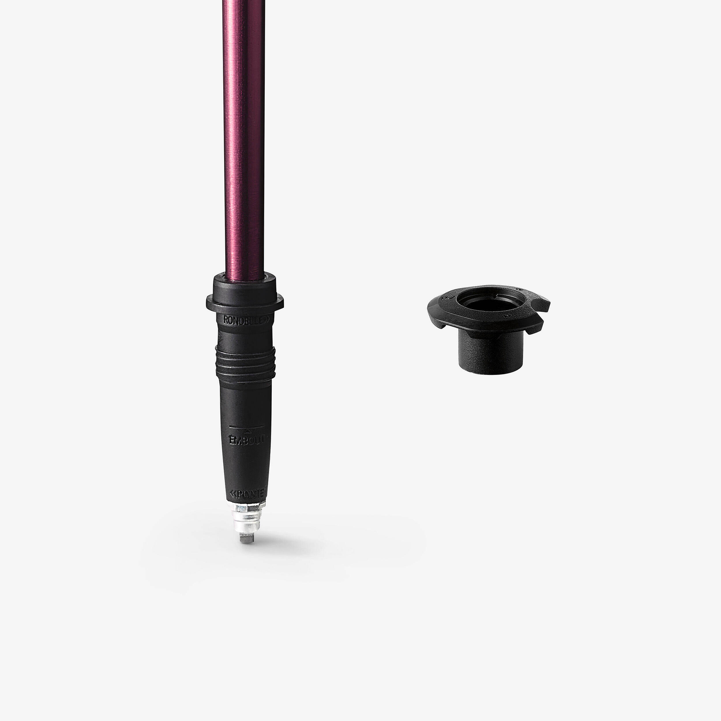 1 Easy Adjust Hiking Pole - MT100 Comfort Purple -  4