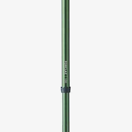 1 Hiking Pole - MT100 Ergonomic Green