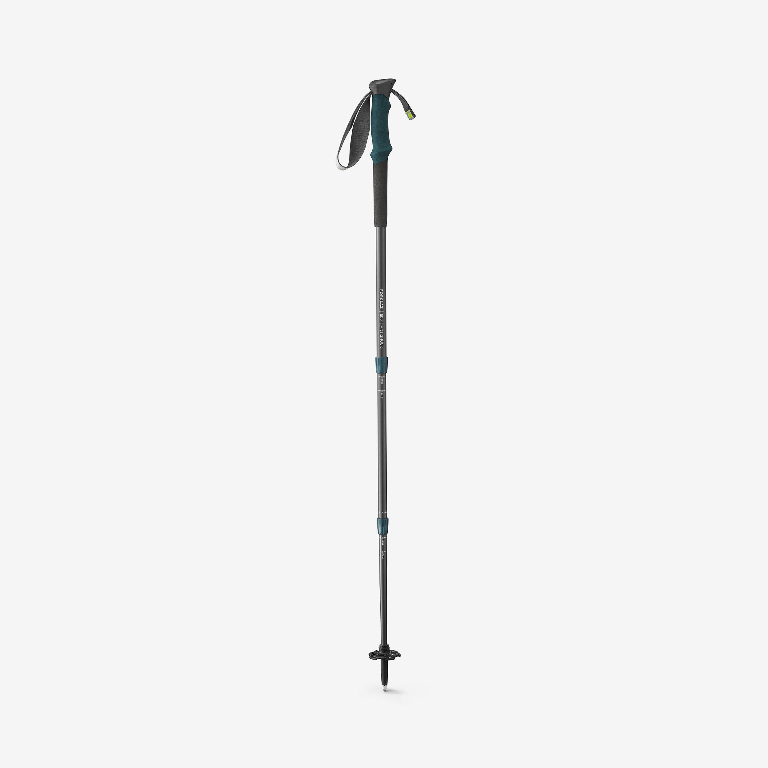 Anti-Shock Hiking Pole - MT 500 Grey - FORCLAZ