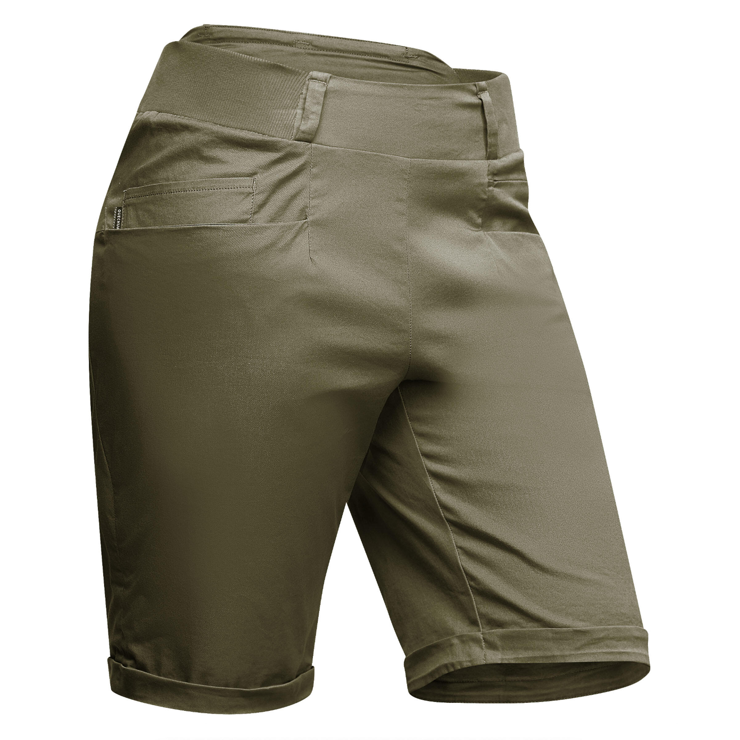 Pantalones cortos de montaña y trekking bermudas Mujer Quechua NH500 verde 7/7