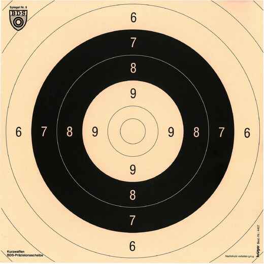 
      100 PRACTICE AND ADJUSTMENT TARGETS 26 CM X 26 CM
  