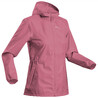 Women’s water-repellent and windproof hiking jacket Raincut Full Zip - Pink