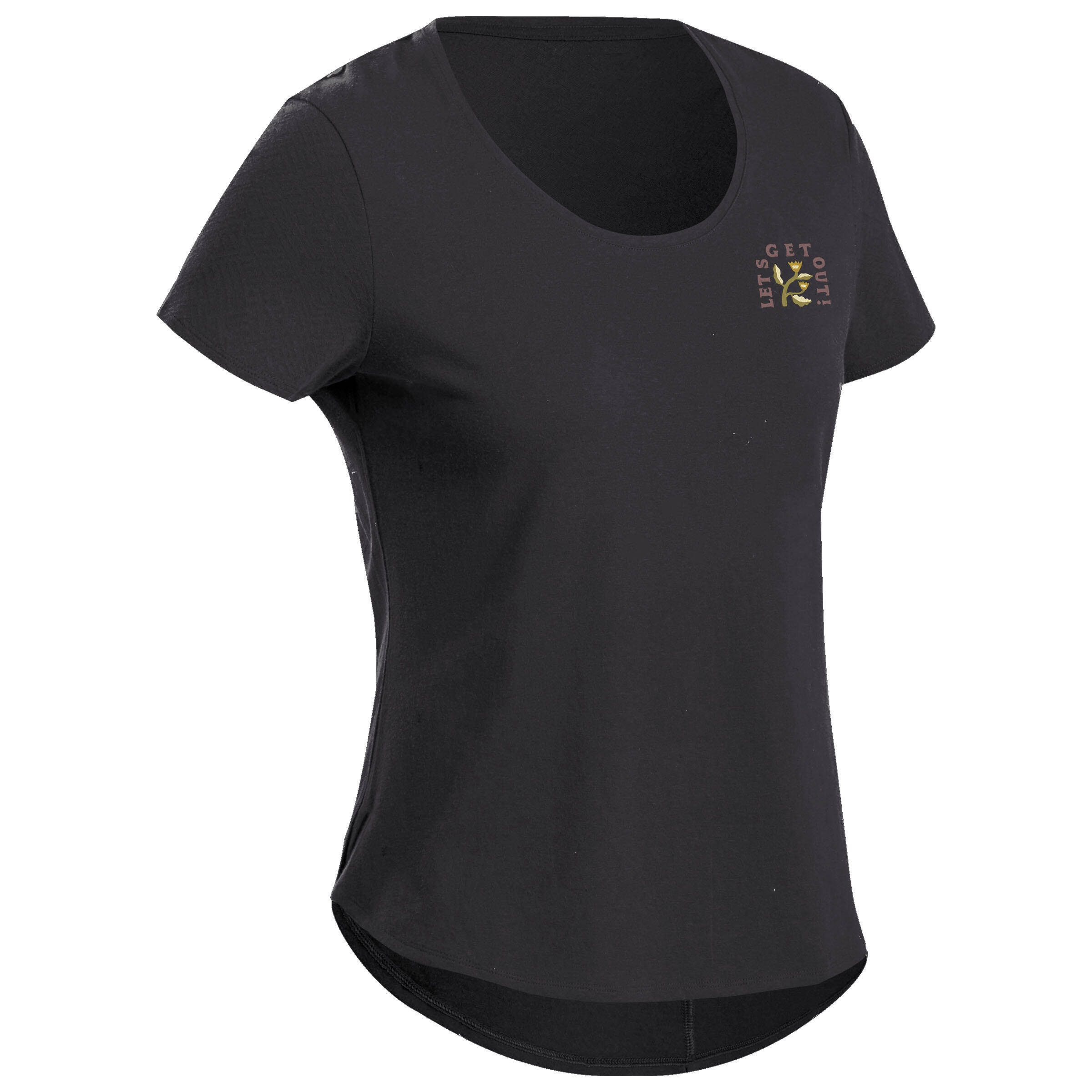Women’s hiking T-shirt, NH500 - Grey -  2