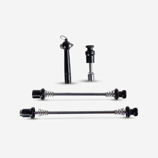 
      Seat Post and Wheel Security Bike Clamps
  