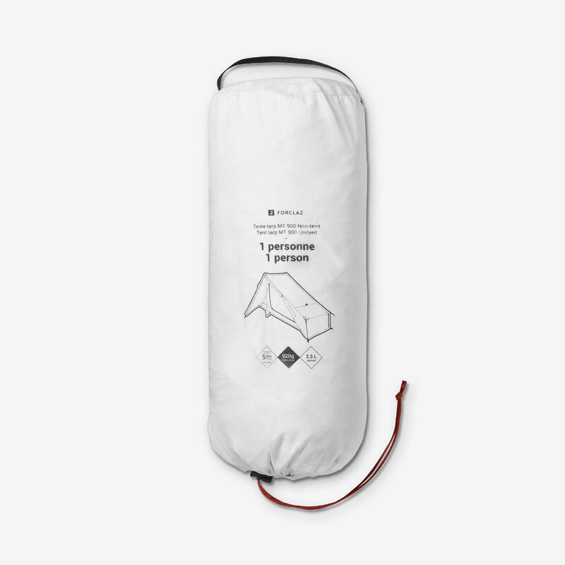 Tent tarp voor trekking MT900 1 persoon Minimal Editions Undyed