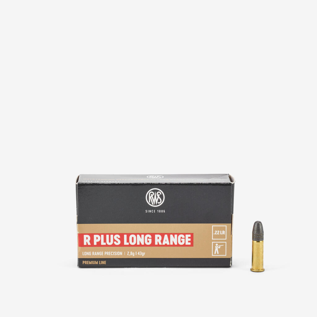 Bullet 22 long rifle R PLUS Long Range RWS X50