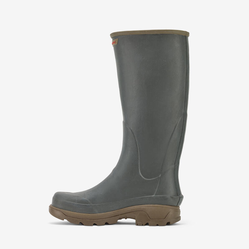 BOTTES CHASSE CAOUTCHOUC HOMME 500 VERTES