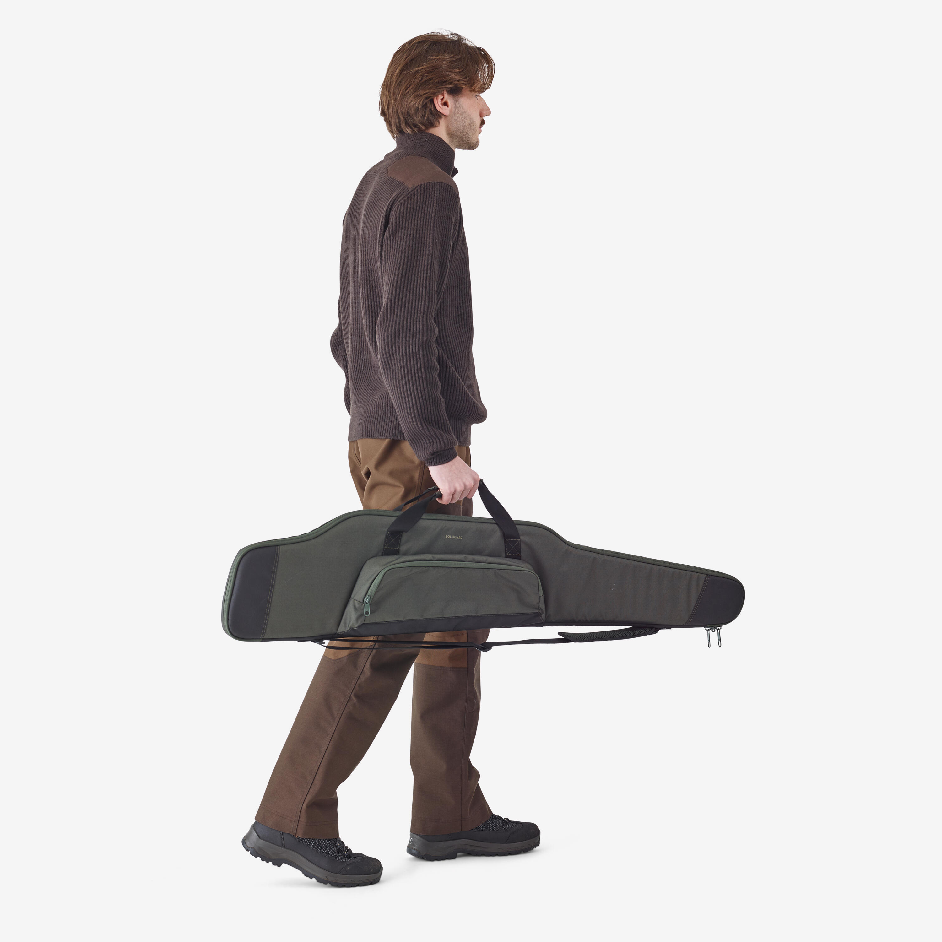 Gewehrfutteral 121 cm mit Cargo-Tasche  9/12