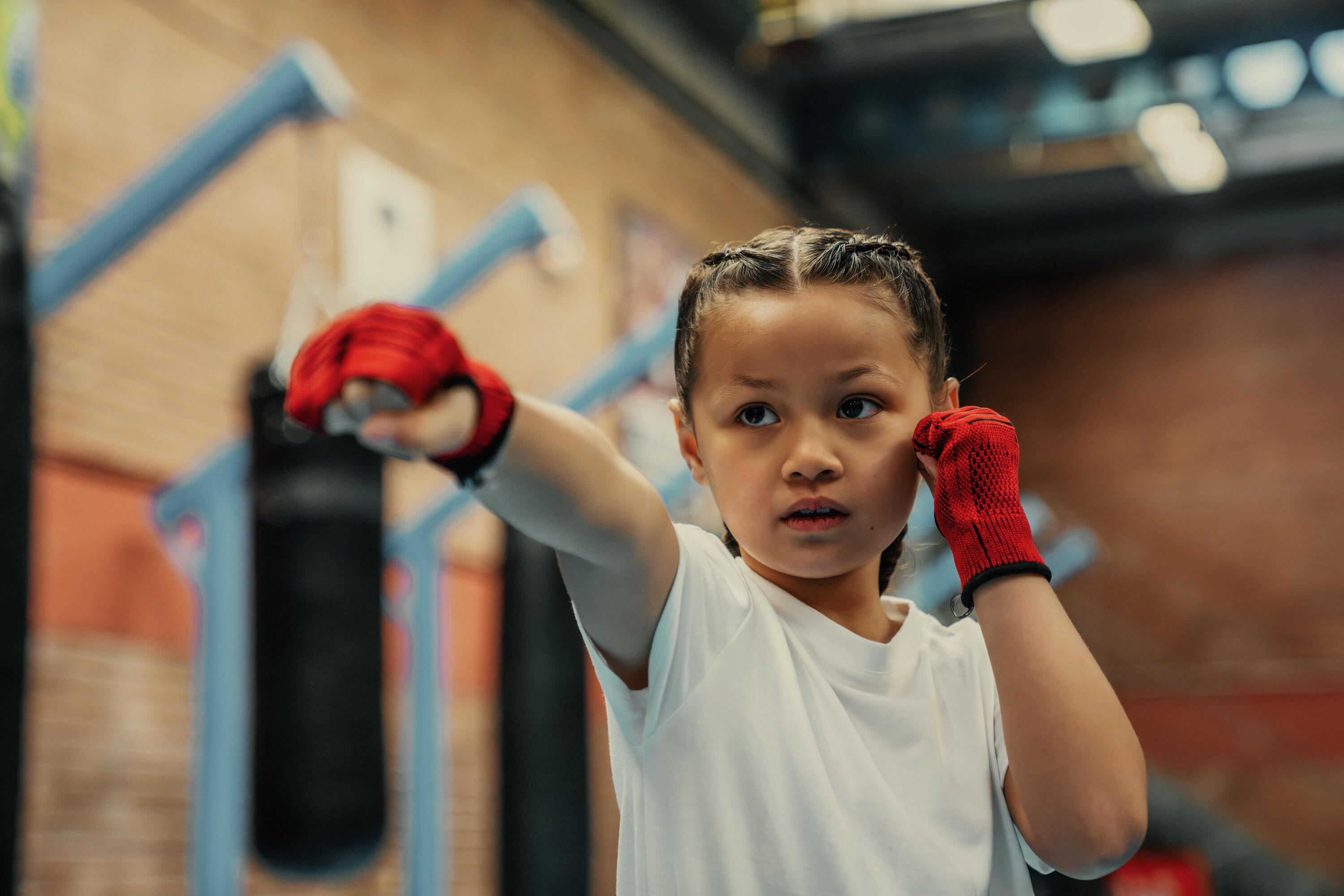 Sous-gants de boxe enfant  - rouges 6/8